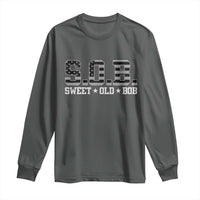 Funny Bob Long Sleeve Shirt Fathers Day Dad Sweet Old Bob Retro USA Flag - Wonder Print Shop