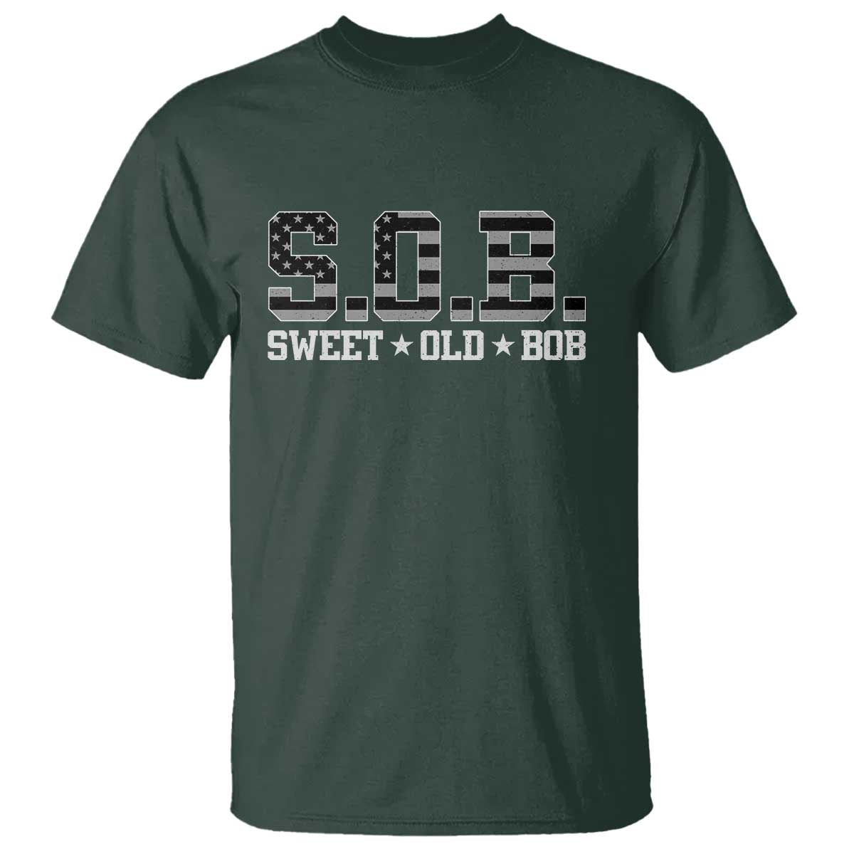 Funny Bob T Shirt Fathers Day Dad Sweet Old Bob Retro USA Flag - Wonder Print Shop