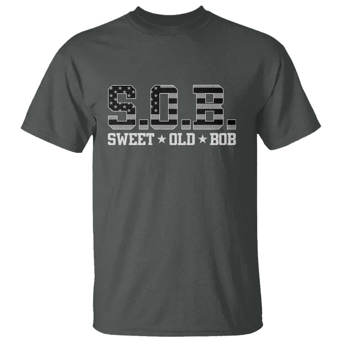 Funny Bob T Shirt Fathers Day Dad Sweet Old Bob Retro USA Flag - Wonder Print Shop