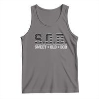 Funny Bob Tank Top Fathers Day Dad Sweet Old Bob Retro USA Flag - Wonder Print Shop