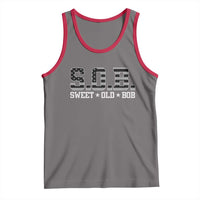 Funny Bob Tank Top Fathers Day Dad Sweet Old Bob Retro USA Flag - Wonder Print Shop