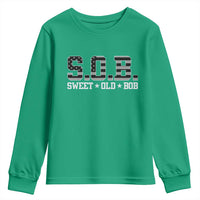 Funny Bob Youth Sweatshirt Fathers Day Dad Sweet Old Bob Retro USA Flag - Wonder Print Shop