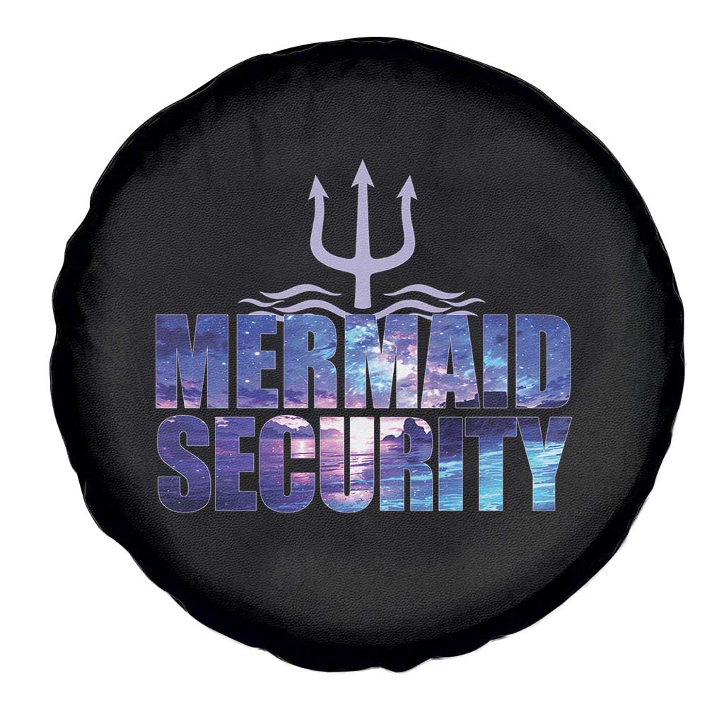 Mermaid Security Spare Tire Cover Funny Mermaid Family Squad
