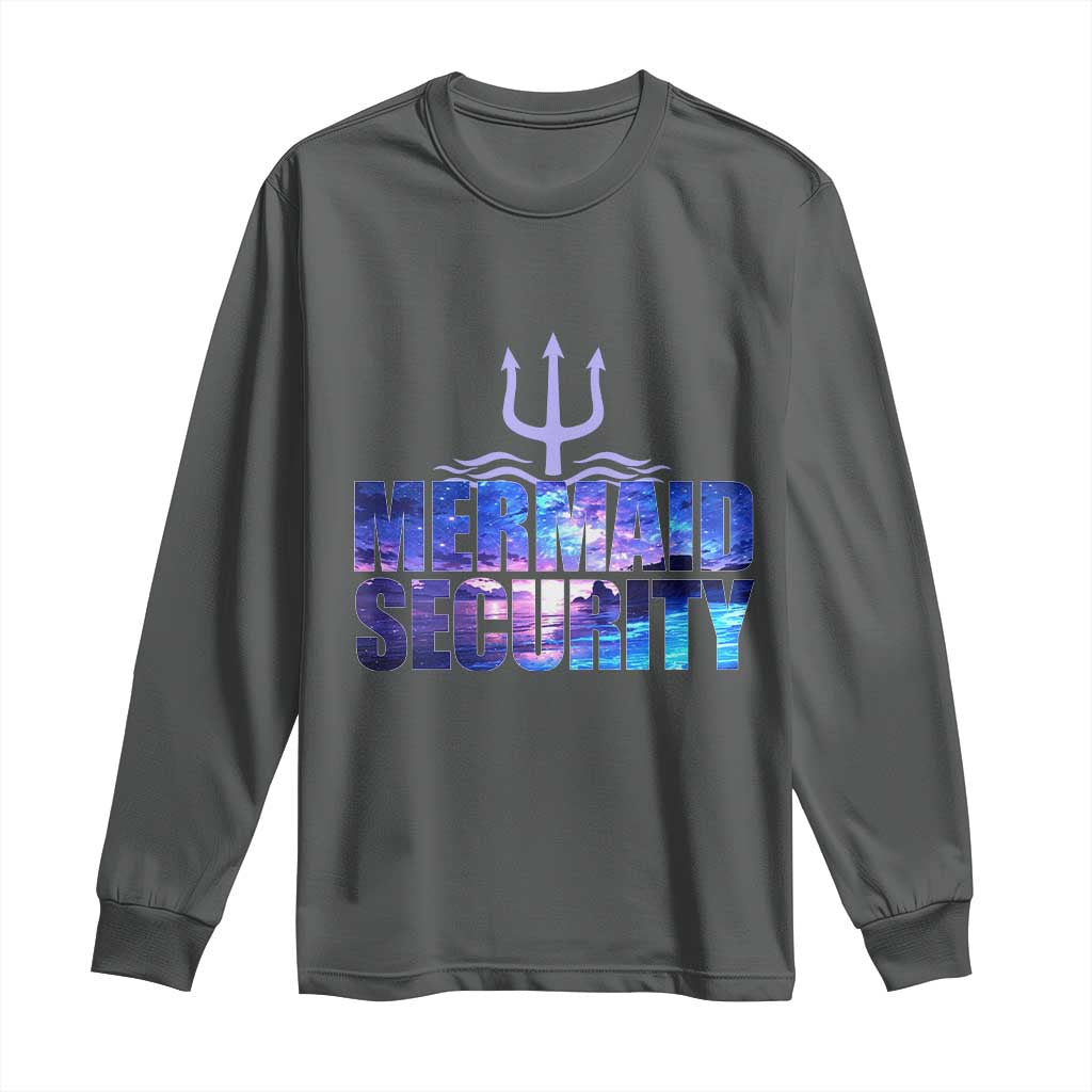 Mermaid Security Long Sleeve Shirt Funny Mermaid Family Squad