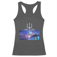 Mermaid Security Racerback Tank Top Funny Mermaid Family Squad