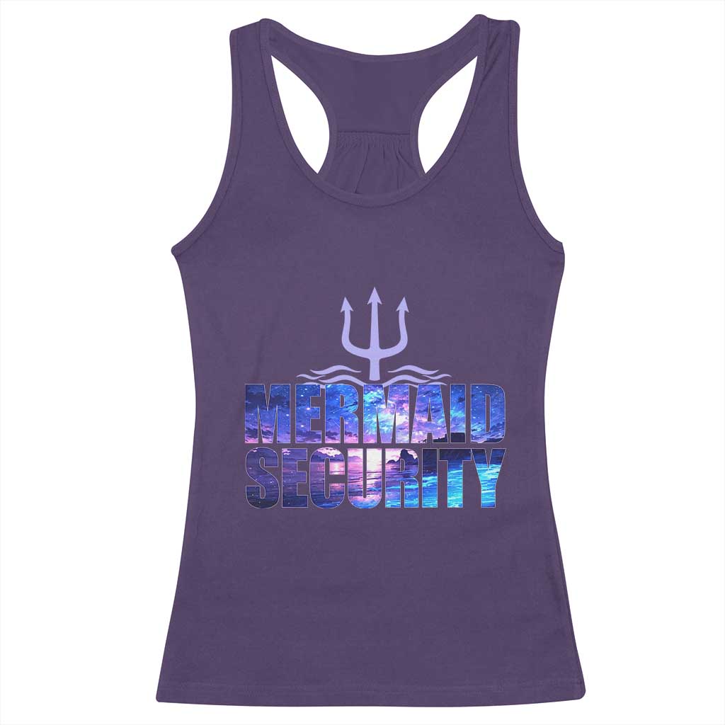 Mermaid Security Racerback Tank Top Funny Mermaid Family Squad