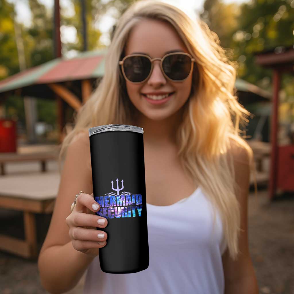 Mermaid Security Skinny Tumbler Funny Mermaid Family Squad