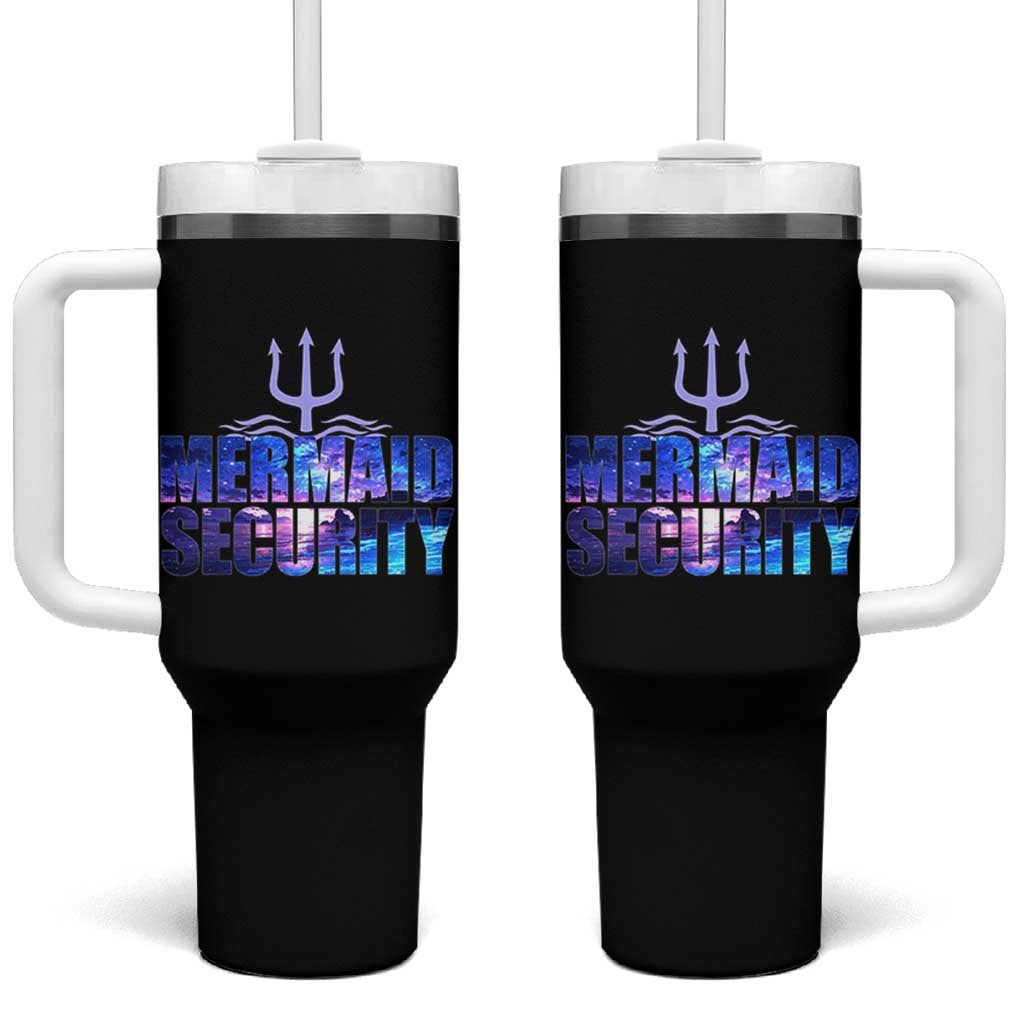 Mermaid Security Tumbler With Handle Funny Mermaid Family Squad