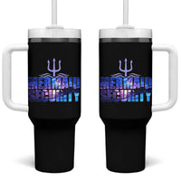 Mermaid Security Tumbler With Handle Funny Mermaid Family Squad