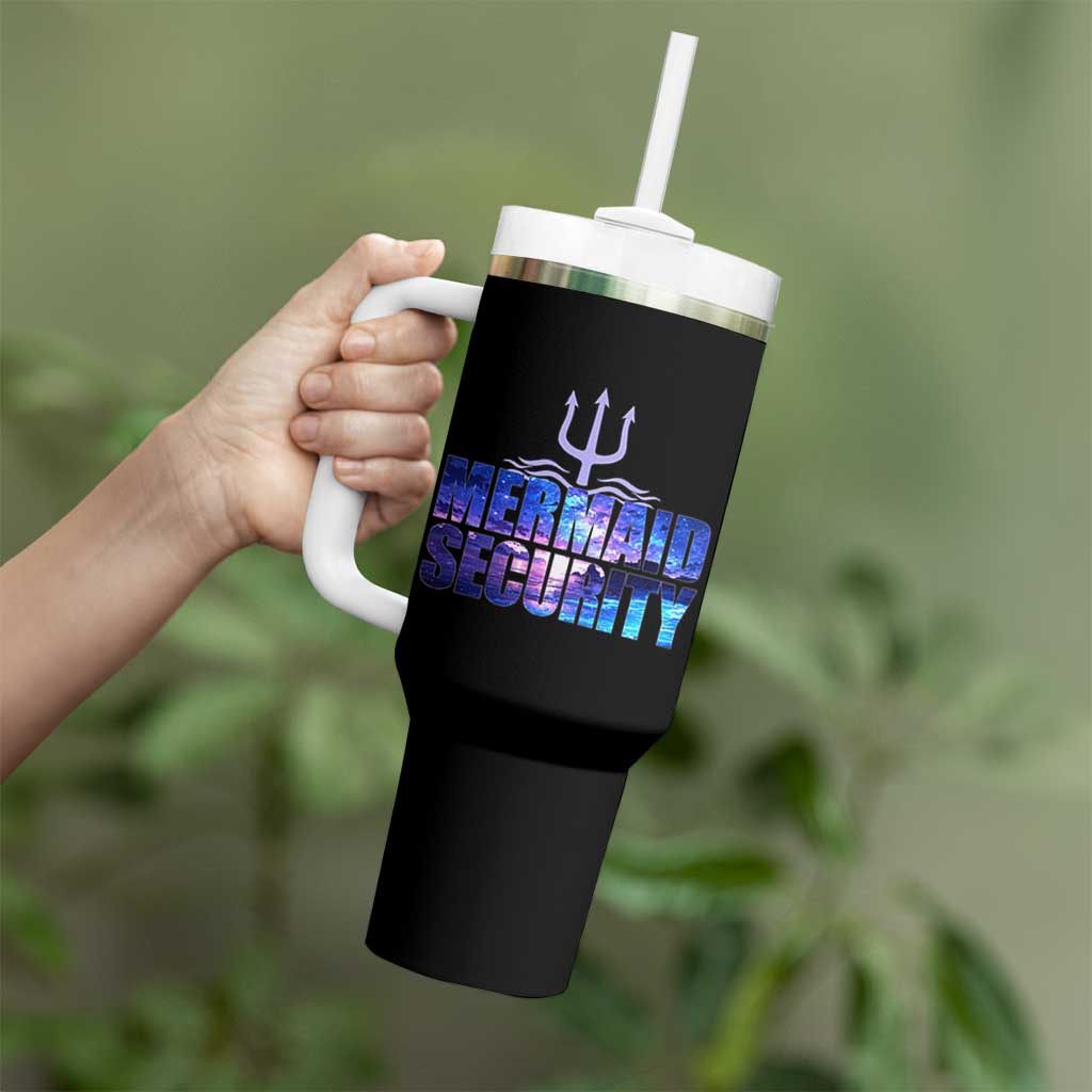Mermaid Security Tumbler With Handle Funny Mermaid Family Squad