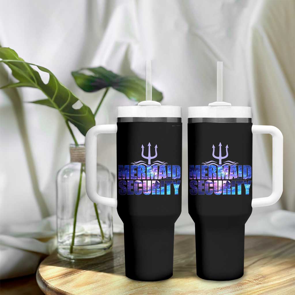 Mermaid Security Tumbler With Handle Funny Mermaid Family Squad
