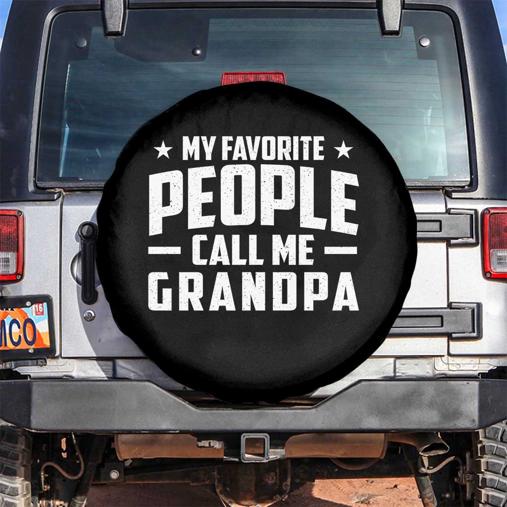 Funny Grandpa Spare Tire Cover My Favorite People Call Me Grandpa - Wonder Print Shop