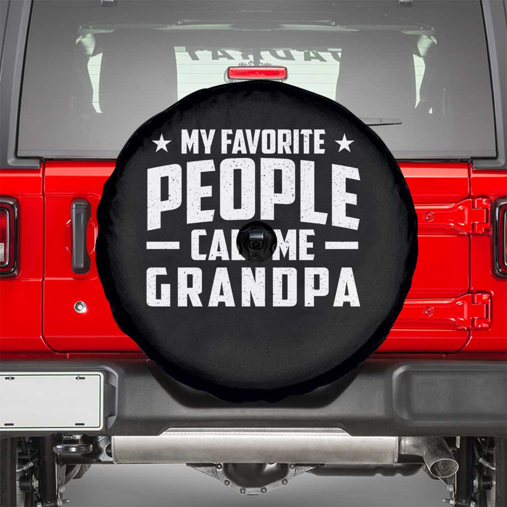 Funny Grandpa Spare Tire Cover My Favorite People Call Me Grandpa - Wonder Print Shop