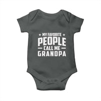 Funny Grandpa Baby Onesie My Favorite People Call Me Grandpa - Wonder Print Shop