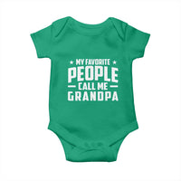 Funny Grandpa Baby Onesie My Favorite People Call Me Grandpa - Wonder Print Shop