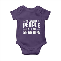 Funny Grandpa Baby Onesie My Favorite People Call Me Grandpa - Wonder Print Shop