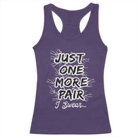 Funny Sneaker Fan Racerback Tank Top Sneakers Collecting Just One More Pair I Swear