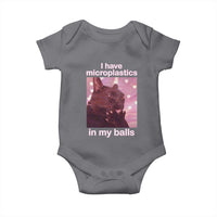 Funny Cat Meme Baby Onesie I Have Microplastics In My Balls Dank Meme - Wonder Print Shop