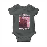 Funny Cat Meme Baby Onesie I Have Microplastics In My Balls Dank Meme - Wonder Print Shop