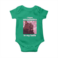 Funny Cat Meme Baby Onesie I Have Microplastics In My Balls Dank Meme - Wonder Print Shop