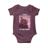 Funny Cat Meme Baby Onesie I Have Microplastics In My Balls Dank Meme - Wonder Print Shop