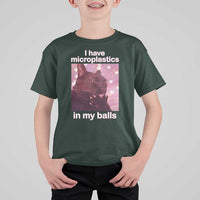 Funny Cat Meme T Shirt For Kid I Have Microplastics In My Balls Dank Meme - Wonder Print Shop