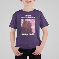 Funny Cat Meme T Shirt For Kid I Have Microplastics In My Balls Dank Meme - Wonder Print Shop