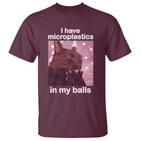 Funny Cat Meme T Shirt I Have Microplastics In My Balls Dank Meme - Wonder Print Shop