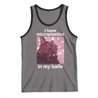 Funny Cat Meme Tank Top I Have Microplastics In My Balls Dank Meme - Wonder Print Shop
