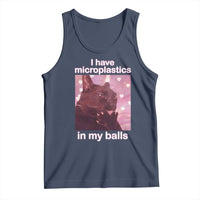 Funny Cat Meme Tank Top I Have Microplastics In My Balls Dank Meme - Wonder Print Shop