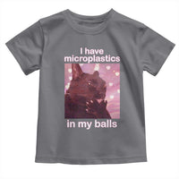 Funny Cat Meme Toddler T Shirt I Have Microplastics In My Balls Dank Meme - Wonder Print Shop