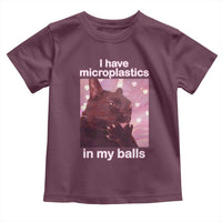Funny Cat Meme Toddler T Shirt I Have Microplastics In My Balls Dank Meme - Wonder Print Shop