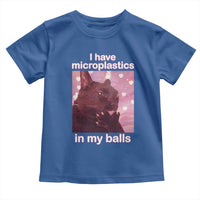 Funny Cat Meme Toddler T Shirt I Have Microplastics In My Balls Dank Meme - Wonder Print Shop