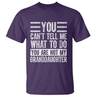You Can't Tell Me What To Do You're Not My Granddaughter T Shirt Funny Grandpa Fathers Day