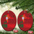 Portugal Soccer Christmas Ornament Portuguese Flag Futebol Football Player - Wonder Print Shop