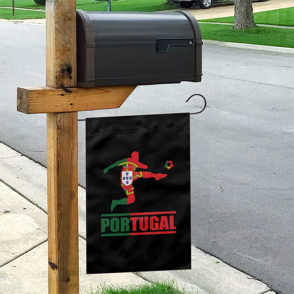 Portugal Soccer Garden Flag Portuguese Flag Futebol Football Player - Wonder Print Shop