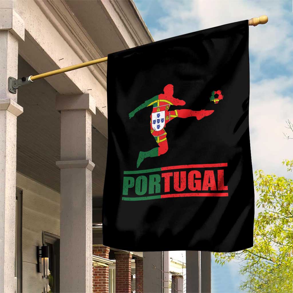 Portugal Soccer Garden Flag Portuguese Flag Futebol Football Player - Wonder Print Shop