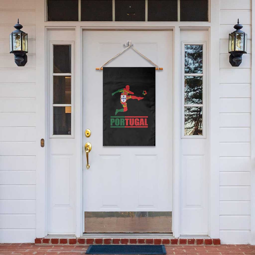 Portugal Soccer Garden Flag Portuguese Flag Futebol Football Player - Wonder Print Shop