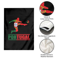 Portugal Soccer Garden Flag Portuguese Flag Futebol Football Player - Wonder Print Shop