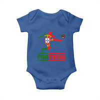 Portugal Soccer Baby Onesie Portuguese Flag Futebol Football Player - Wonder Print Shop