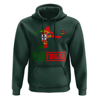 Portugal Soccer Hoodie Portuguese Flag Futebol Football Player - Wonder Print Shop