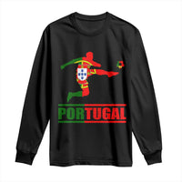Portugal Soccer Long Sleeve Shirt Portuguese Flag Futebol Football Player - Wonder Print Shop