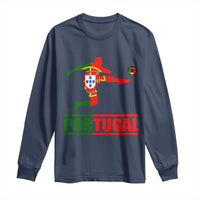 Portugal Soccer Long Sleeve Shirt Portuguese Flag Futebol Football Player - Wonder Print Shop