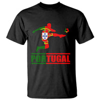 Portugal Soccer T Shirt Portuguese Flag Futebol Football Player - Wonder Print Shop