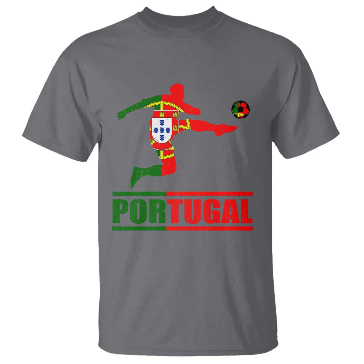 Portugal Soccer T Shirt Portuguese Flag Futebol Football Player - Wonder Print Shop