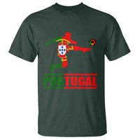 Portugal Soccer T Shirt Portuguese Flag Futebol Football Player - Wonder Print Shop