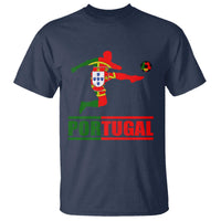 Portugal Soccer T Shirt Portuguese Flag Futebol Football Player - Wonder Print Shop