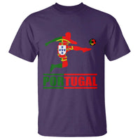 Portugal Soccer T Shirt Portuguese Flag Futebol Football Player - Wonder Print Shop