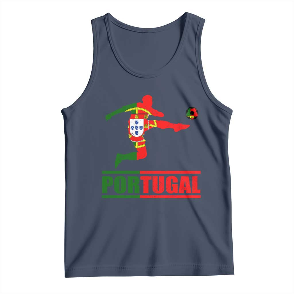 Portugal Soccer Tank Top Portuguese Flag Futebol Football Player - Wonder Print Shop