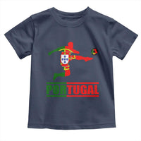 Portugal Soccer Toddler T Shirt Portuguese Flag Futebol Football Player - Wonder Print Shop